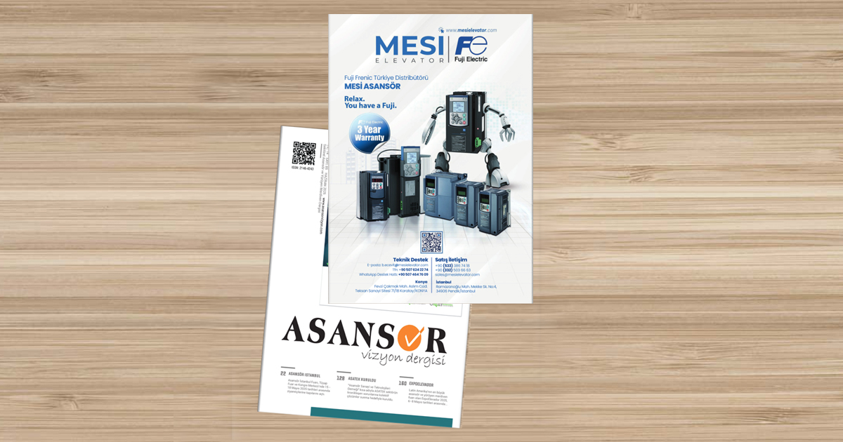 MESİ Elevator Featured in the 85th Issue of Asansör Vizyon Magazine